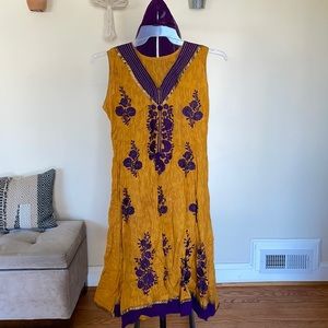 Sleeveless Cotton Salwar Kameez (Small) | India Pakistan Bangladesh